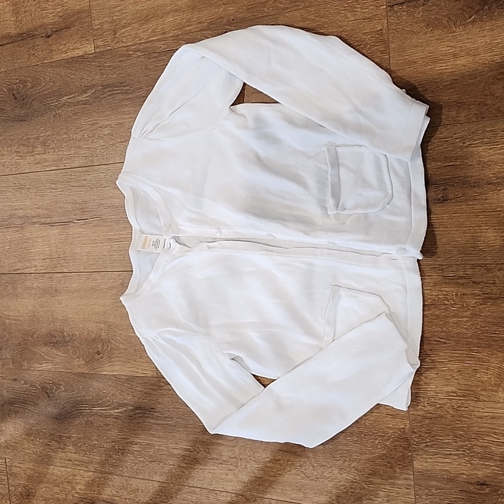 White button cardigan